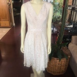 TADASHI SHOJI DRESS /  BEIGE COLOR, SIZE 2